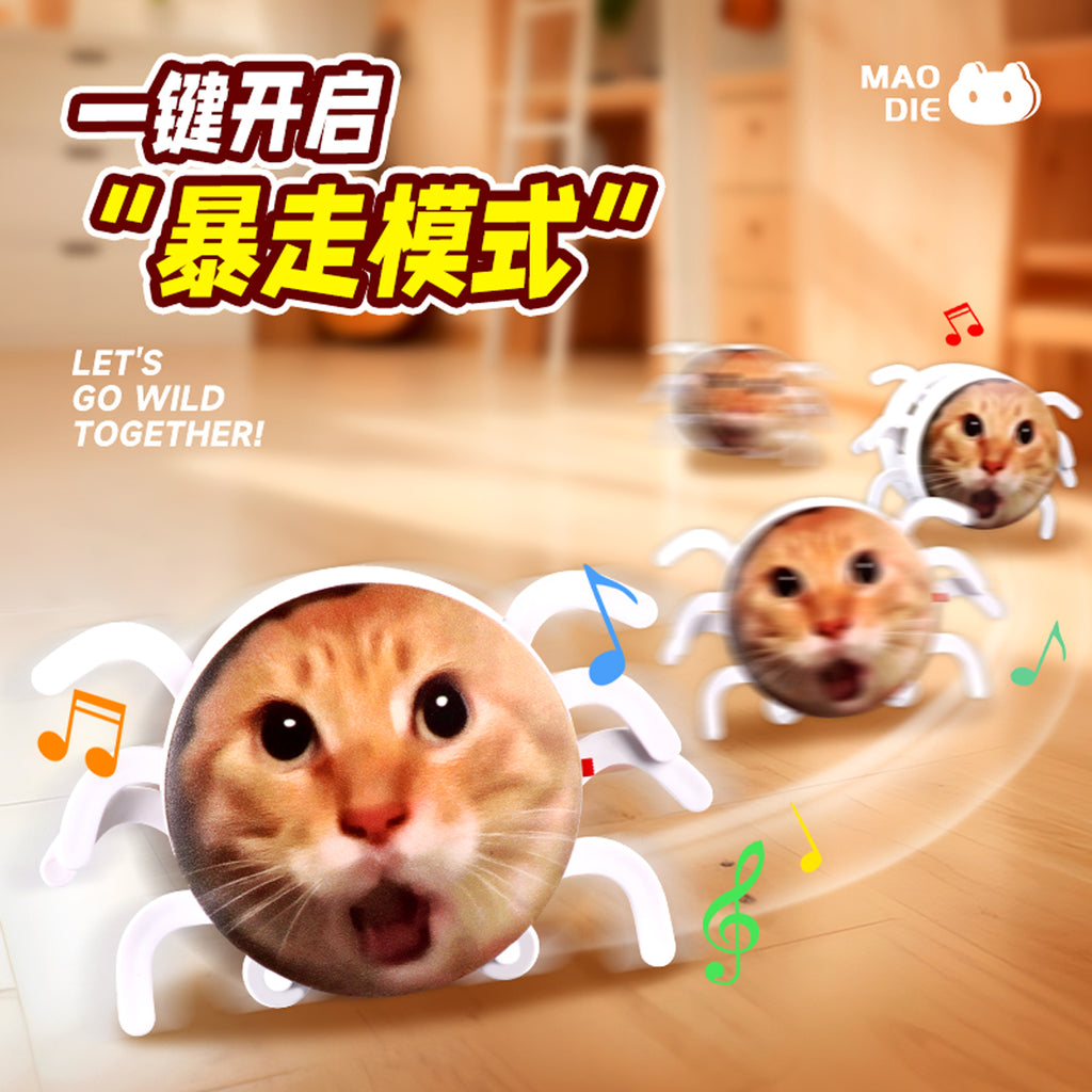 Internet Sensation Same-Style Spider Cat Toy - Hajime Abstract Cat Meme Prank Electric Crawling Toy