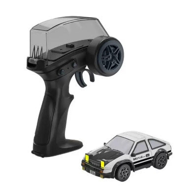 RC Toy 1:64 4WD Remote Control Car - 2.4G Desktop Pocket-Sized Miniature Simulated Drift Car with Lights