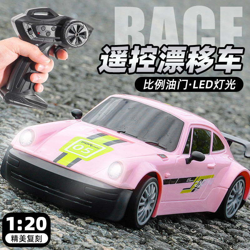Drift 4WD Remote Control Car - RC Remote Control Vehicle Dodge Challenger High-Speed Racing Car Model, a Toy Gift for Boys